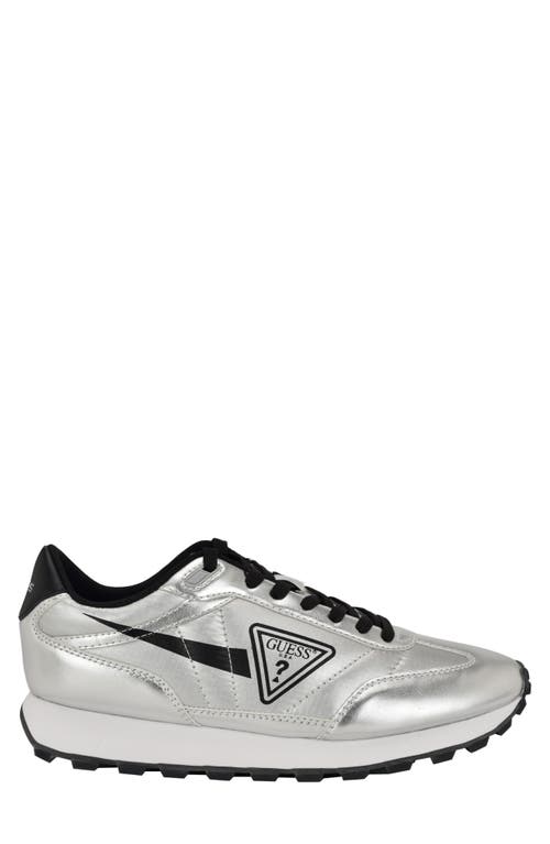 Guess Dorion Sneaker In Silver