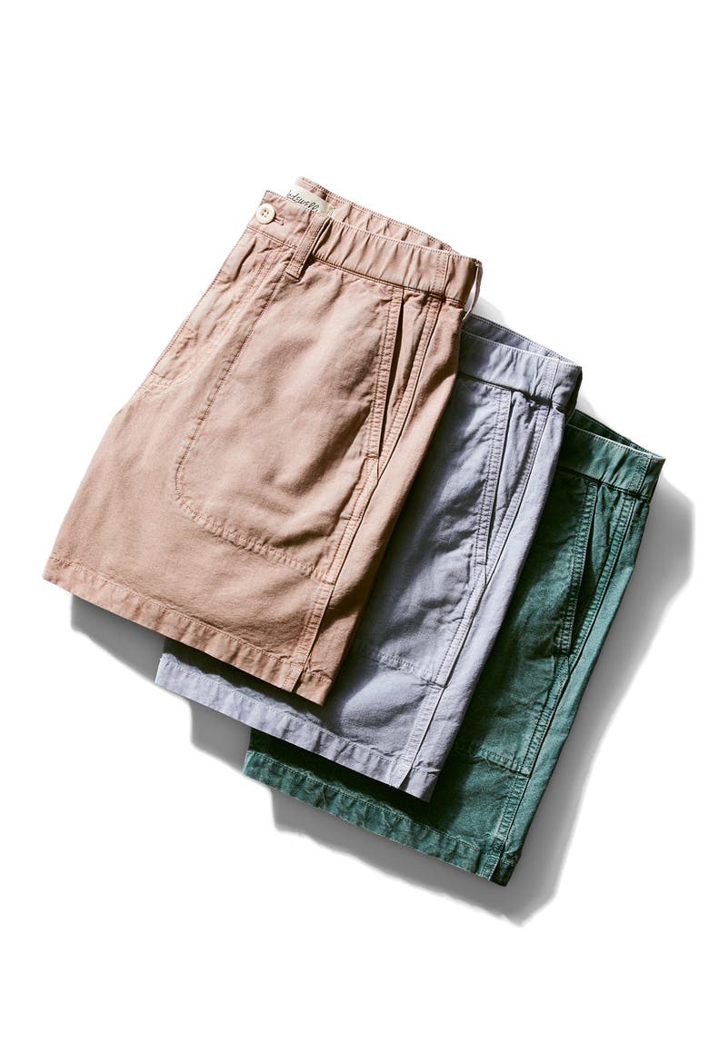Sun Faded Chino Shorts, Alternate, color, VINTAGE PETAL