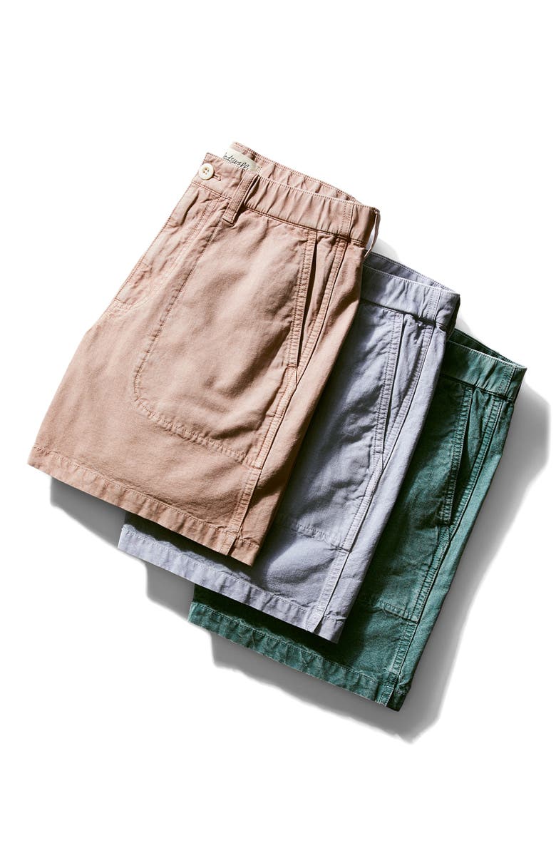 Madewell Sun Faded Chino Shorts, Alternate, color, Vintage Petal