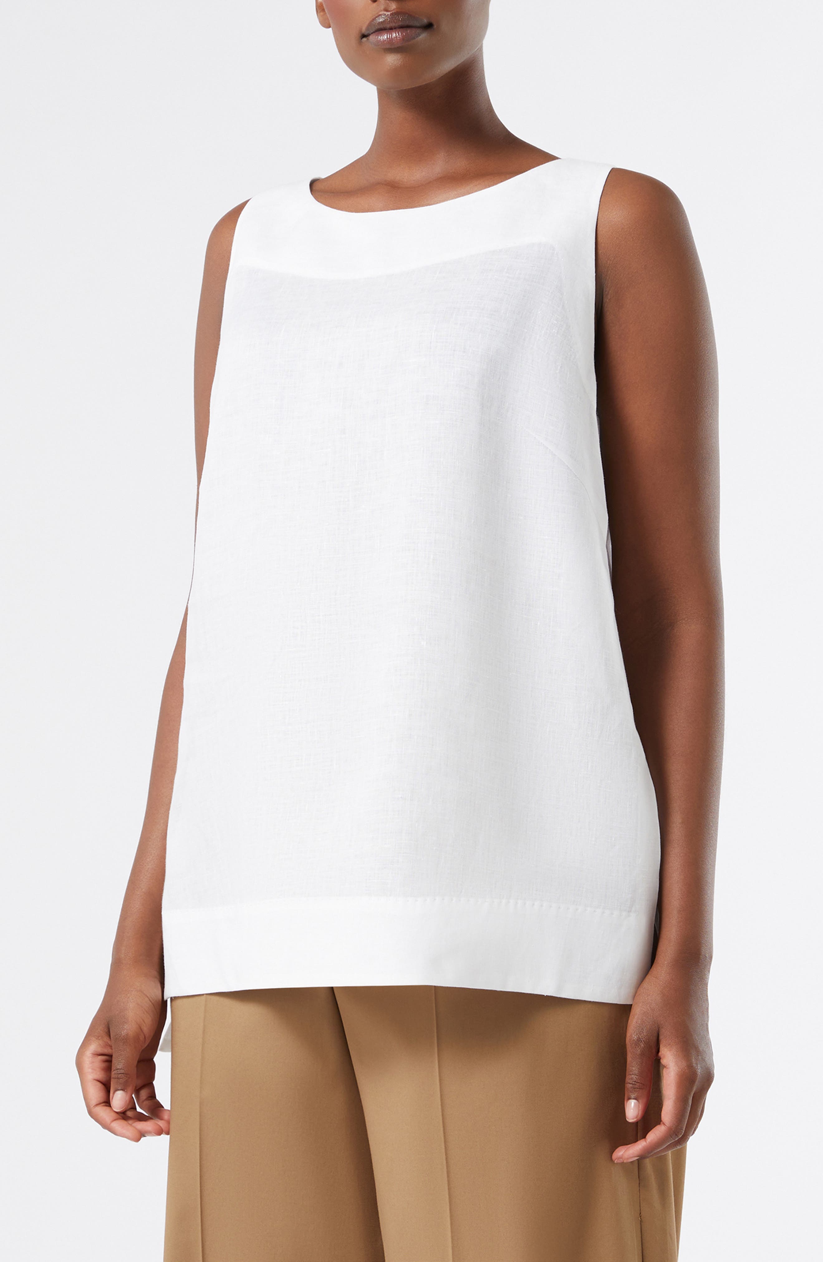 Agitare Linen Tunic Top