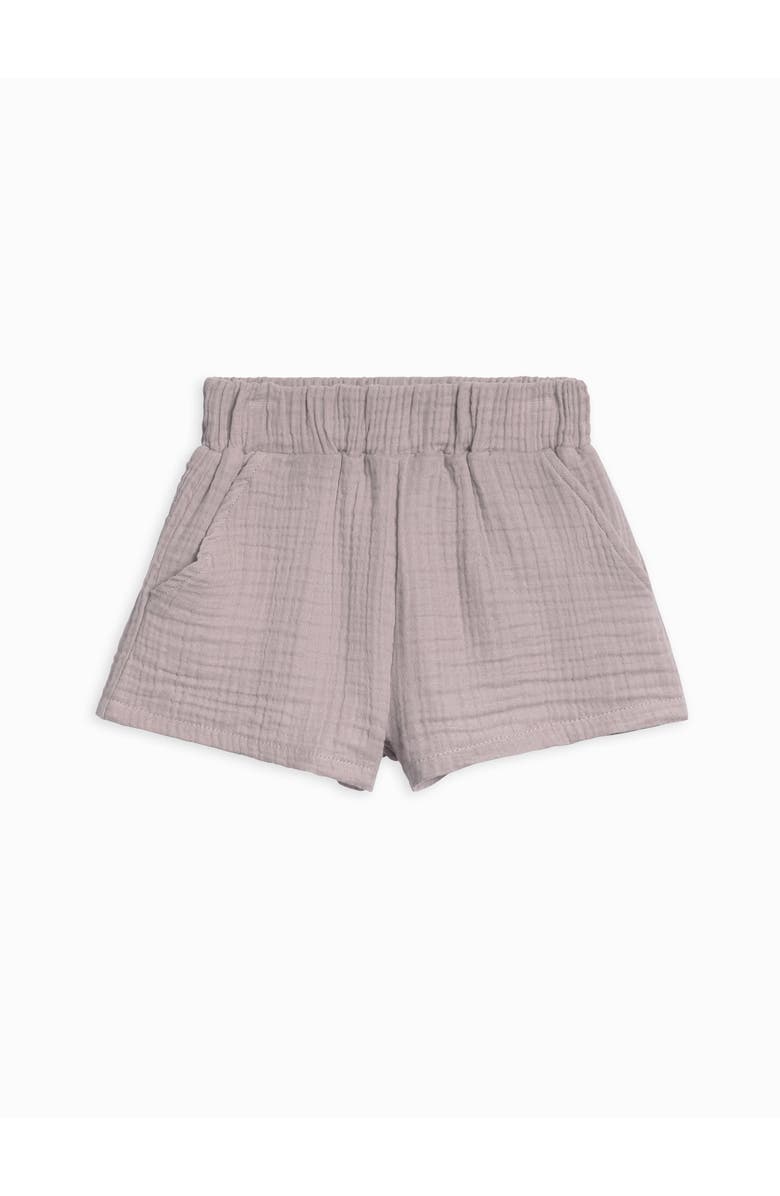 Colored Organics Jude Organic Muslin Shorts, Main, color, Lilla