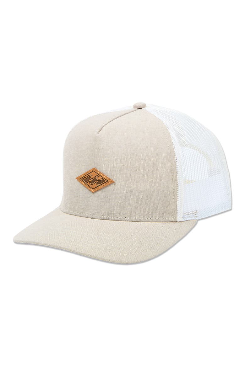 Stacked Trucker Baseball Cap, Main, color, SAND