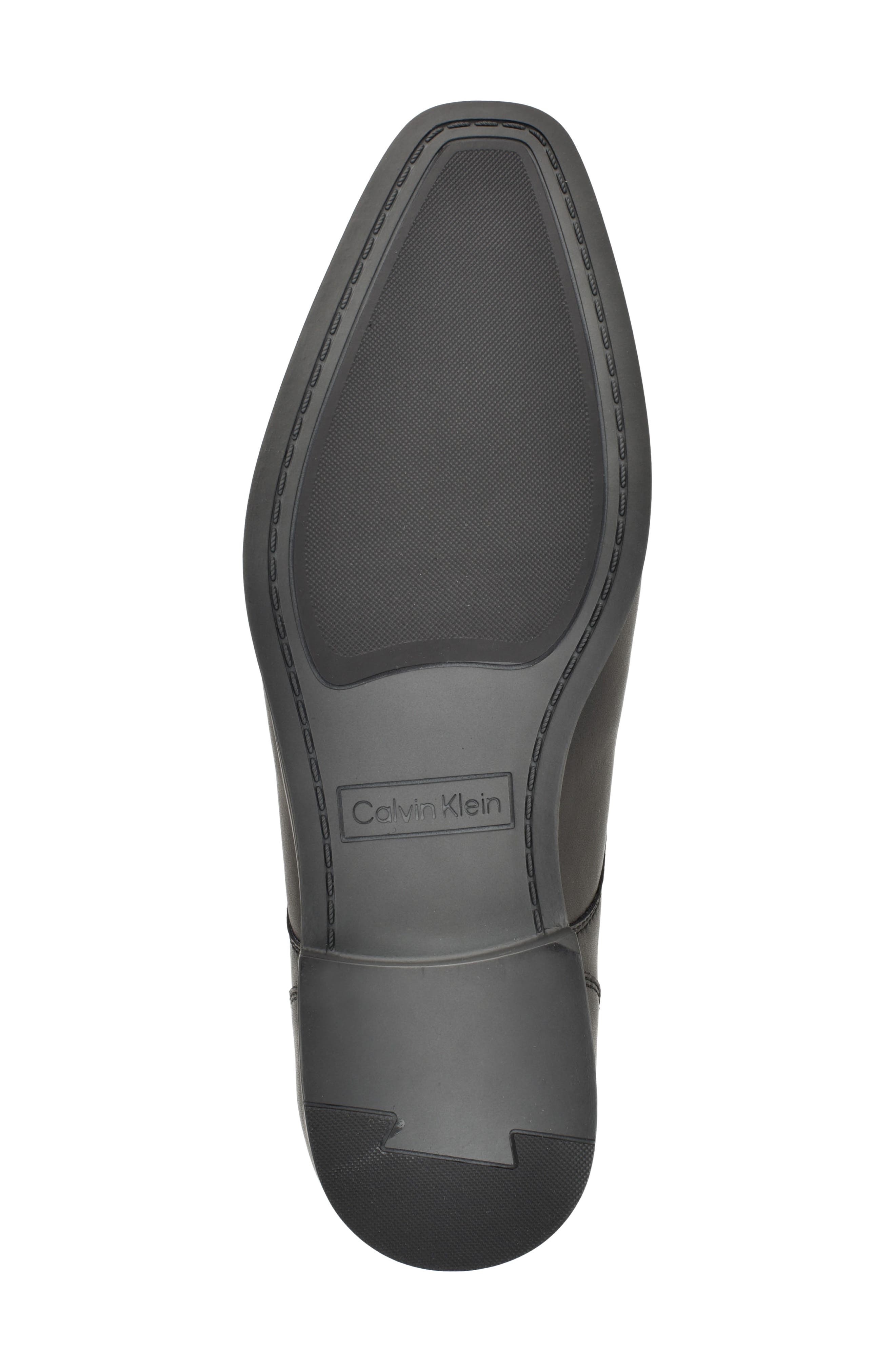 Cafgon Leather Plain Toe Derby, Alternate, color, BLACK