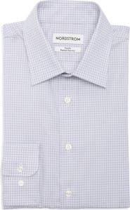 Nordstrom Trim Fit Jocko Check Premium Non Iron Cotton Dress Shirt