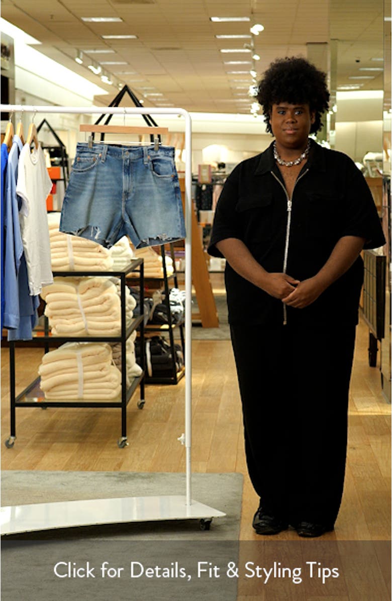 Ribcage High Waist Cutoff Denim Shorts, sales video thumbnail