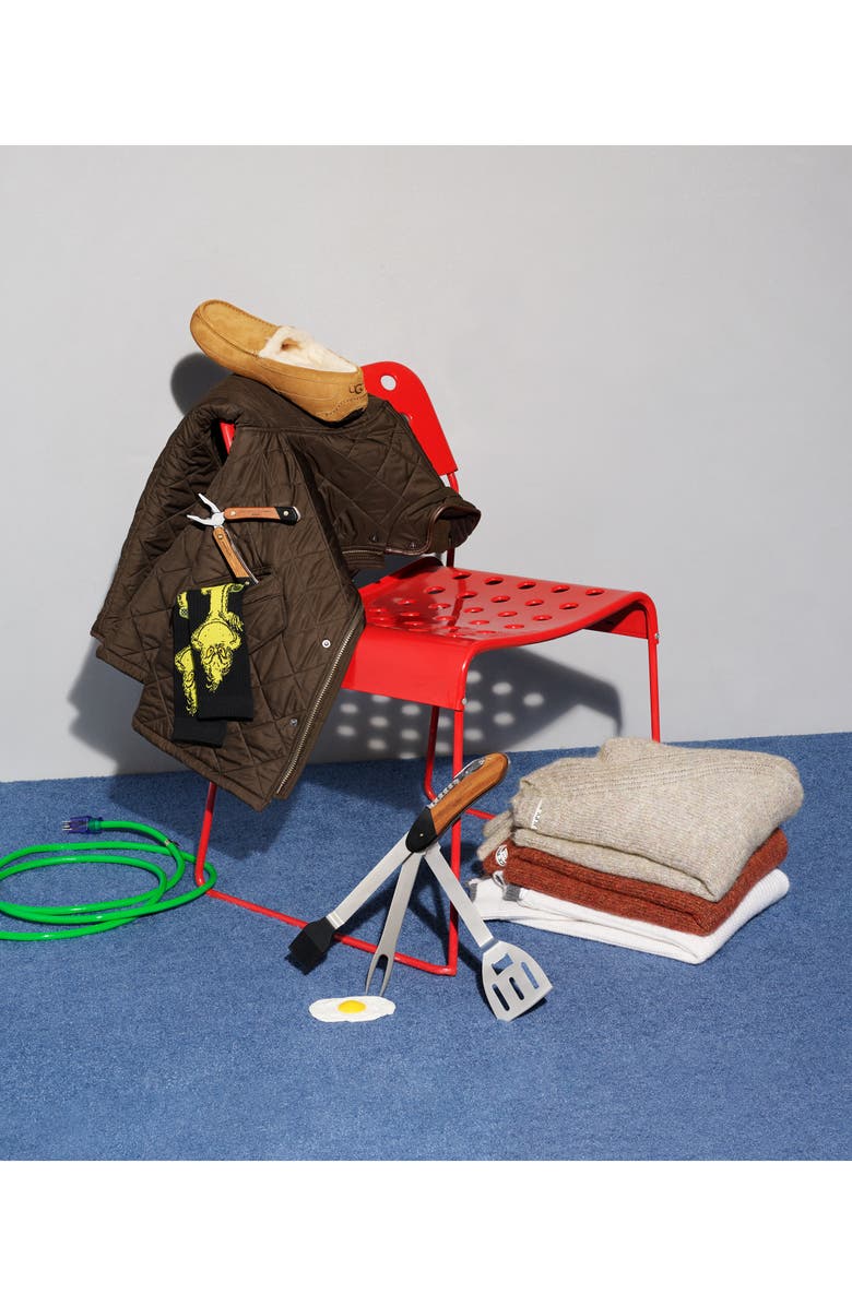 NORDSTROM MEN'S SHOP Stripe Cashmere Scarf, Alternate, color, 