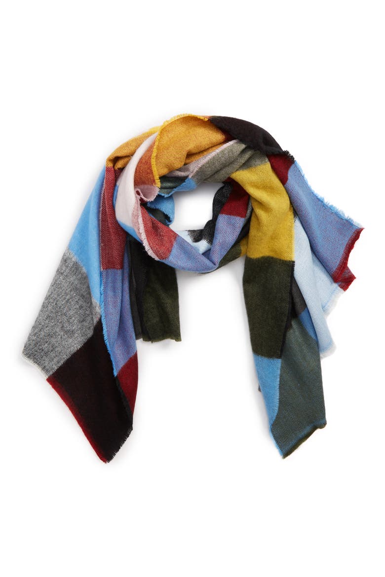 Multi Square Scarf, Main, color, MULTI