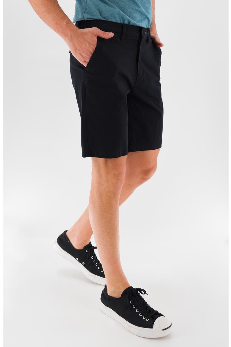 9-Inch Performance Stretch Chino Shorts, Alternate, color, BLACK