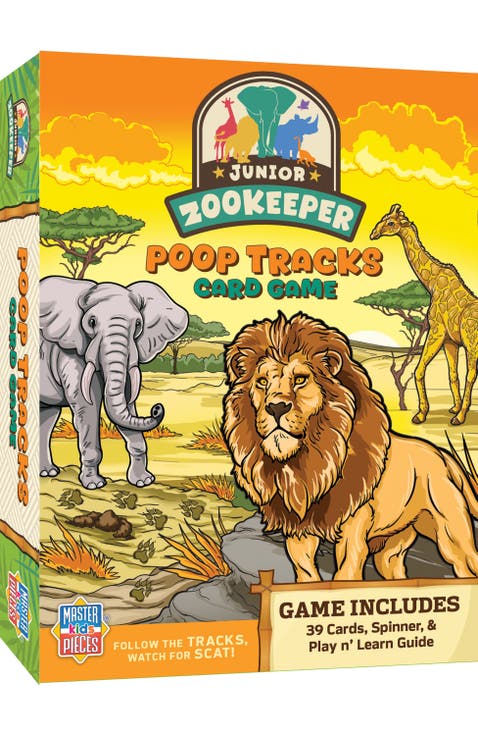 Jr. Zookeeper Poop Tracks Card Game