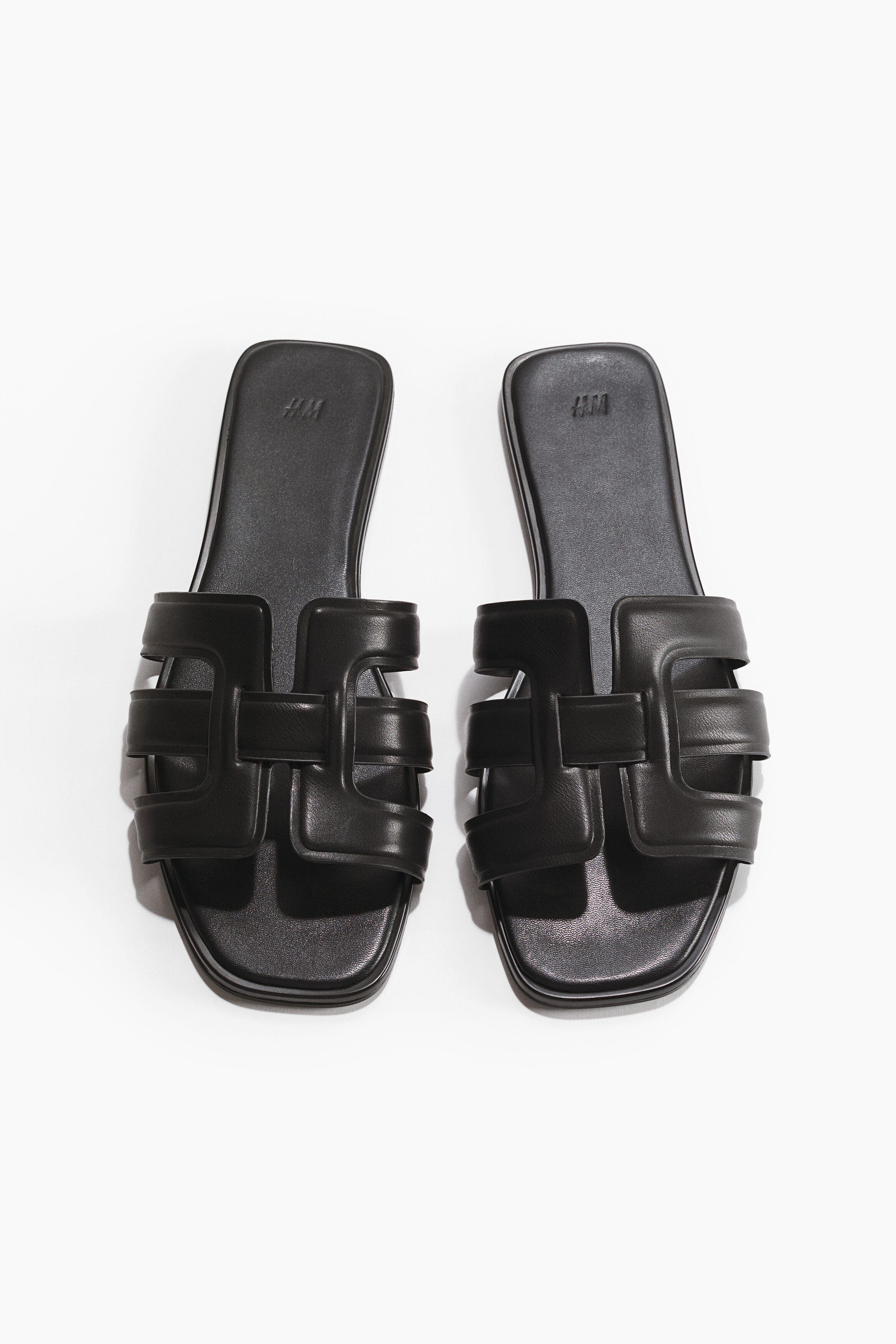 H&M Sandals, Main, color, Black