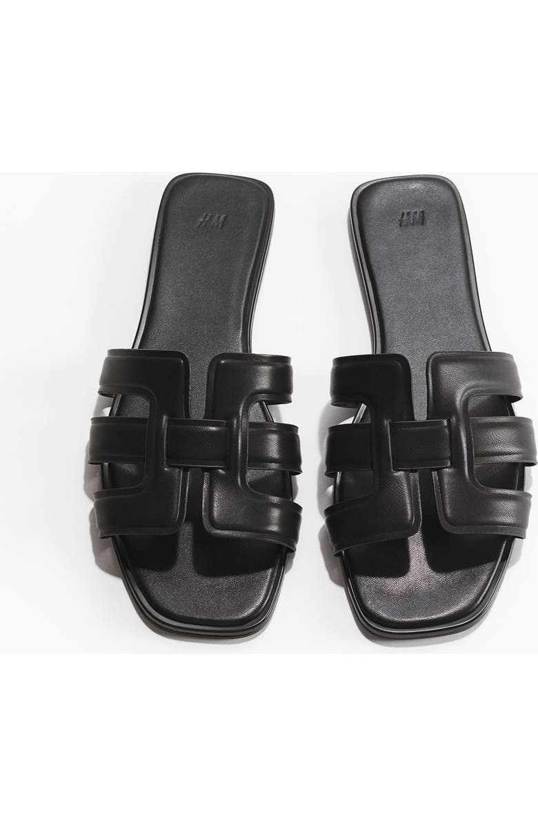 H&M Sandals, Main, color, Black