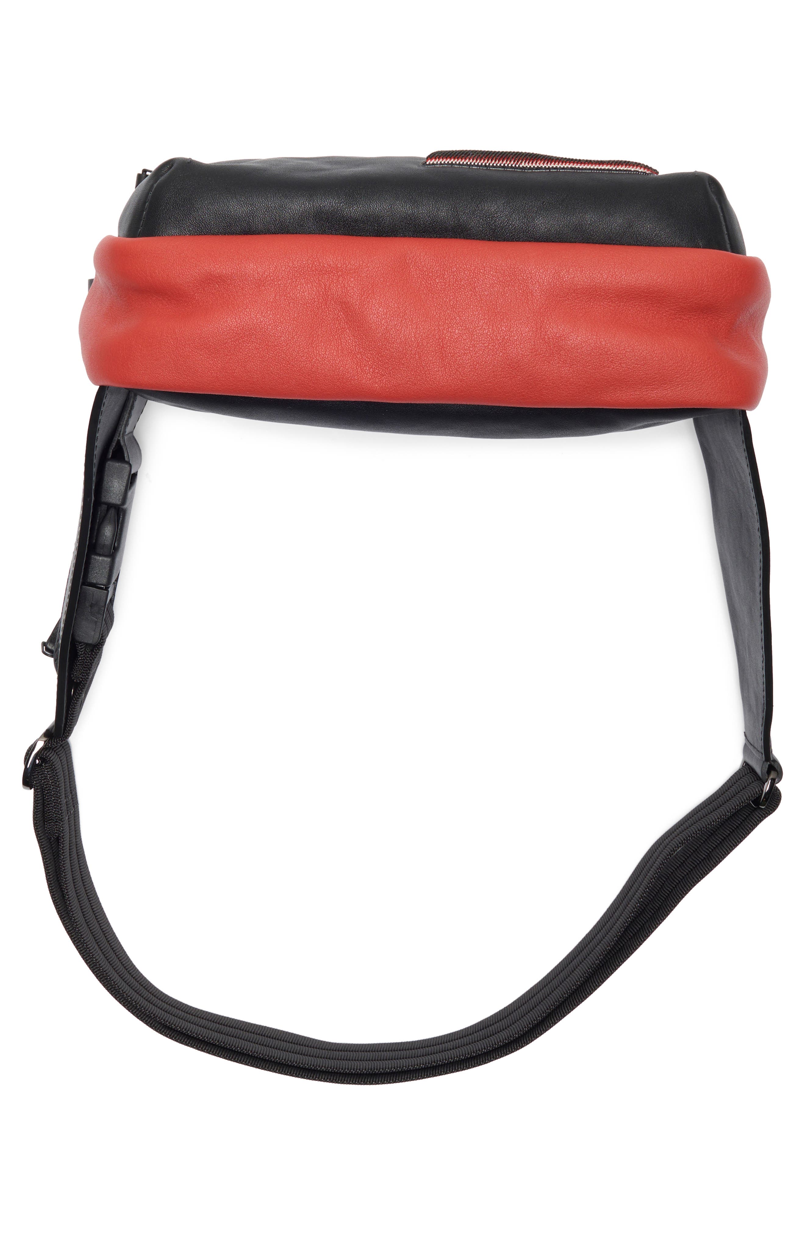 Longchamp 3D Sport Leather Belt Bag, Alternate, color, Brick
