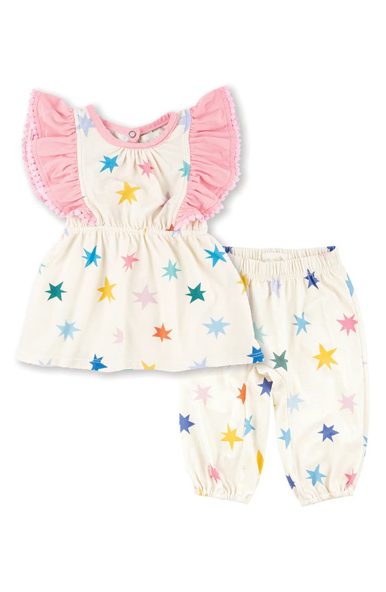 Miki Miette Mia Ruffle Top & Pants Set, Main, color, 