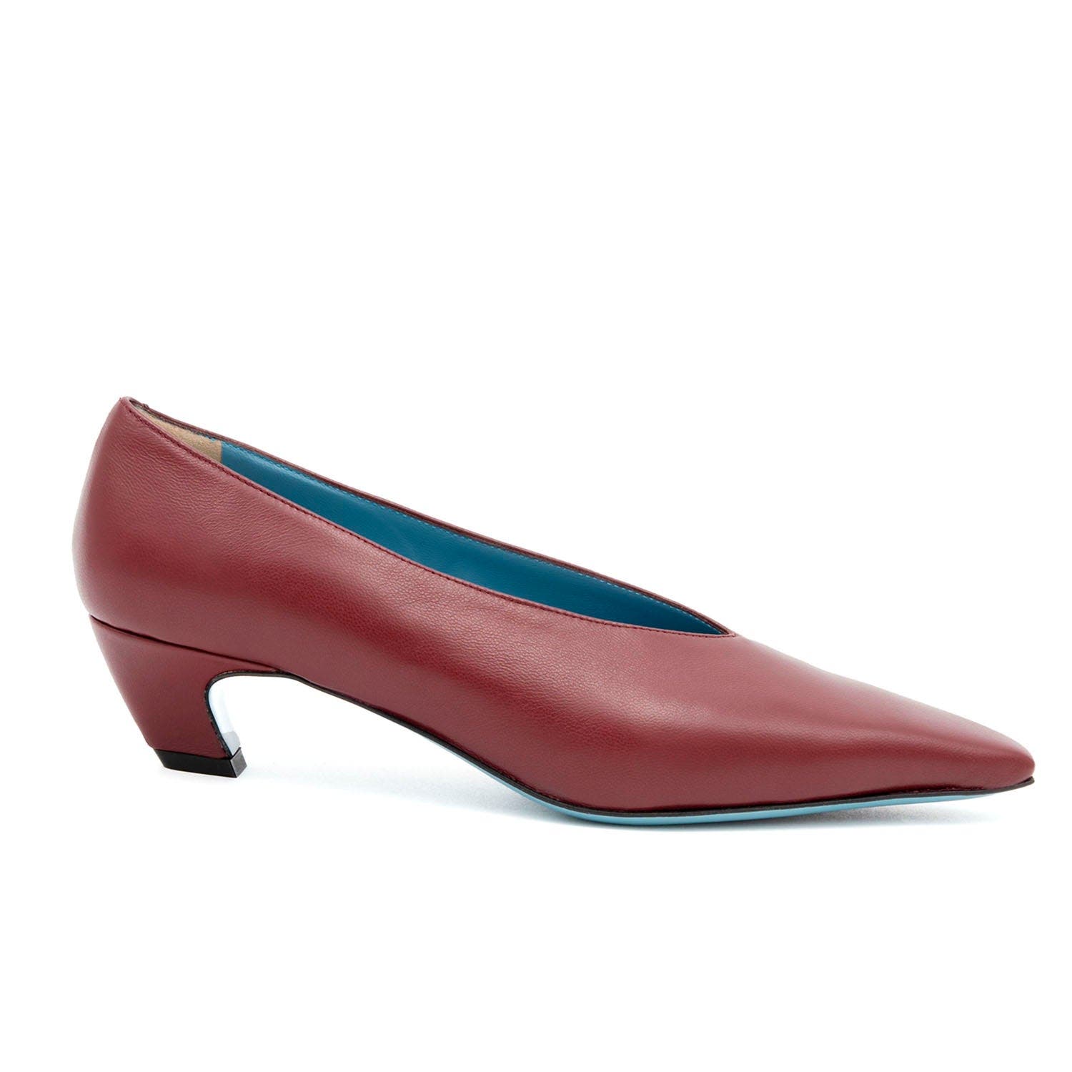Valentina Rangoni Vespero Choked Vamp Pump, Alternate, color, Wine Parm