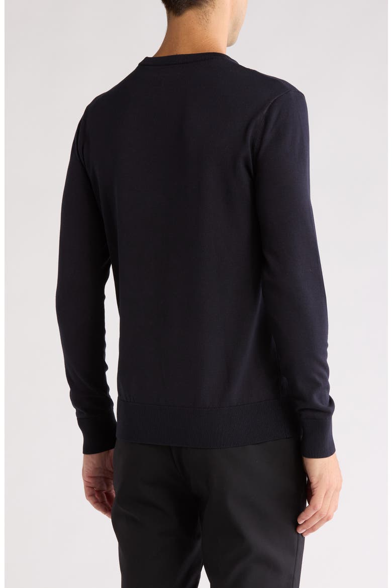 Solid Crewneck Pullover, Alternate, color, NAVY