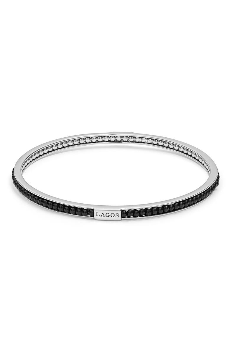 LAGOS Caviar Icon Beaded Bangle Bracelet, Main, color,