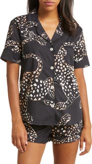 Desmond & Dempsey Print Cotton Short Pajamas