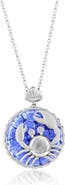 SIMONA Sterling Silver Venetian Murano Glass Pendant Necklace