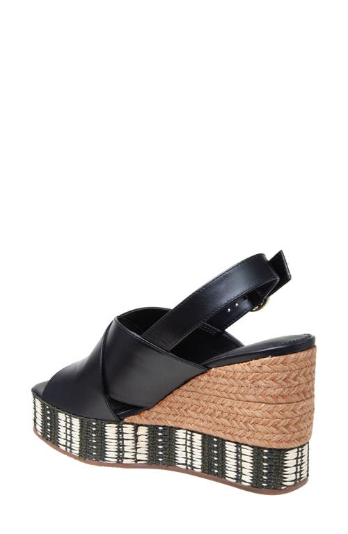 Shop Linea Paolo Valery Wedge Sandal In Black
