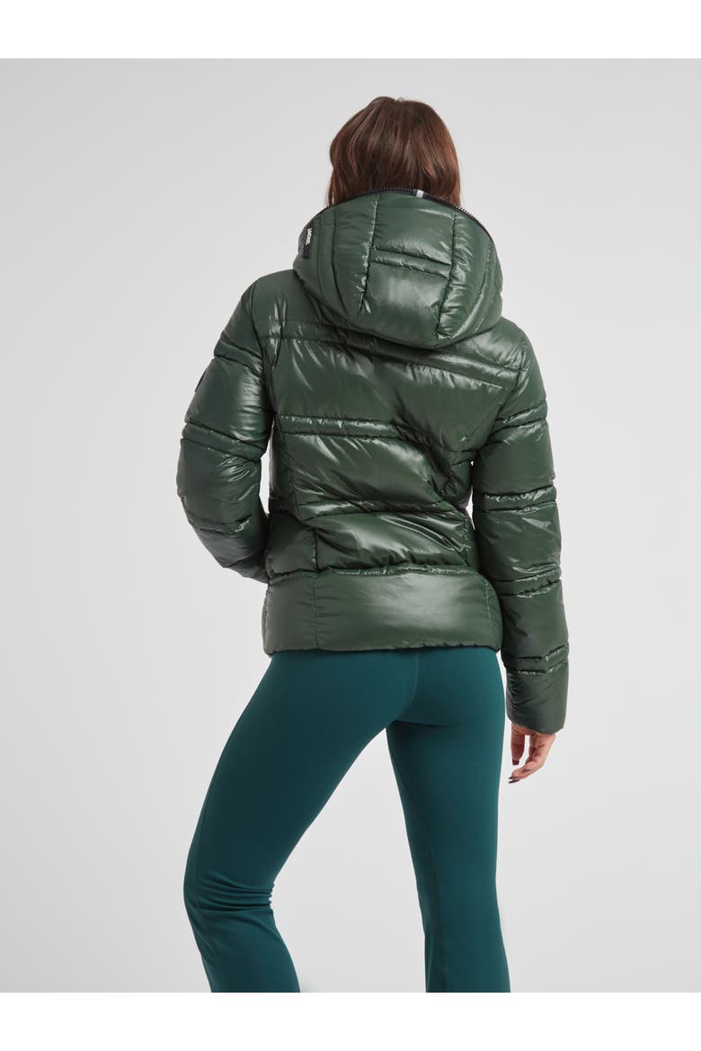 R4D Tramline Racer Hooded Puffer Jacket, Alternate, color, EMERALD/BLACK