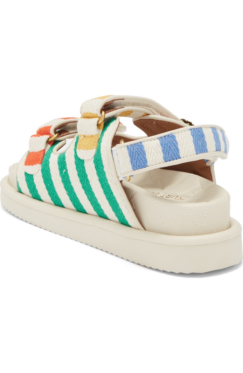 Kurt Geiger London Orson Stripe Sandal, Alternate, color, Bone/ Comb