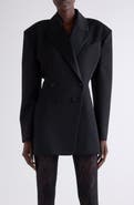 Givenchy Pleated Back Wool Smoking Jacket