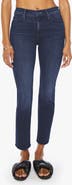 MOTHER The Dazzler Mid Rise Ankle Straight Leg Jeans