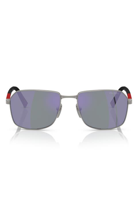 57mm Rectangular Sunglasses