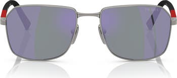 Prada Linea Rossa 57mm Rectangular Sunglasses | Nordstrom