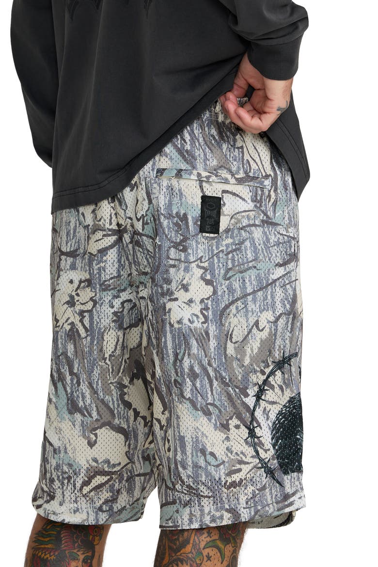 x Tapout® Printed Mesh Shorts, Alternate, color, CAMO