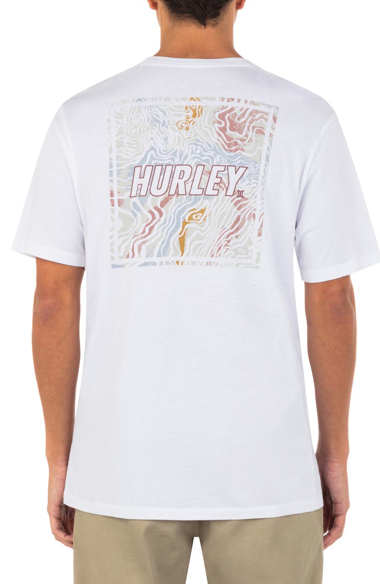Hurley Four Corners Everyday Wash Graphic T-Shirt, Alternate, color, White