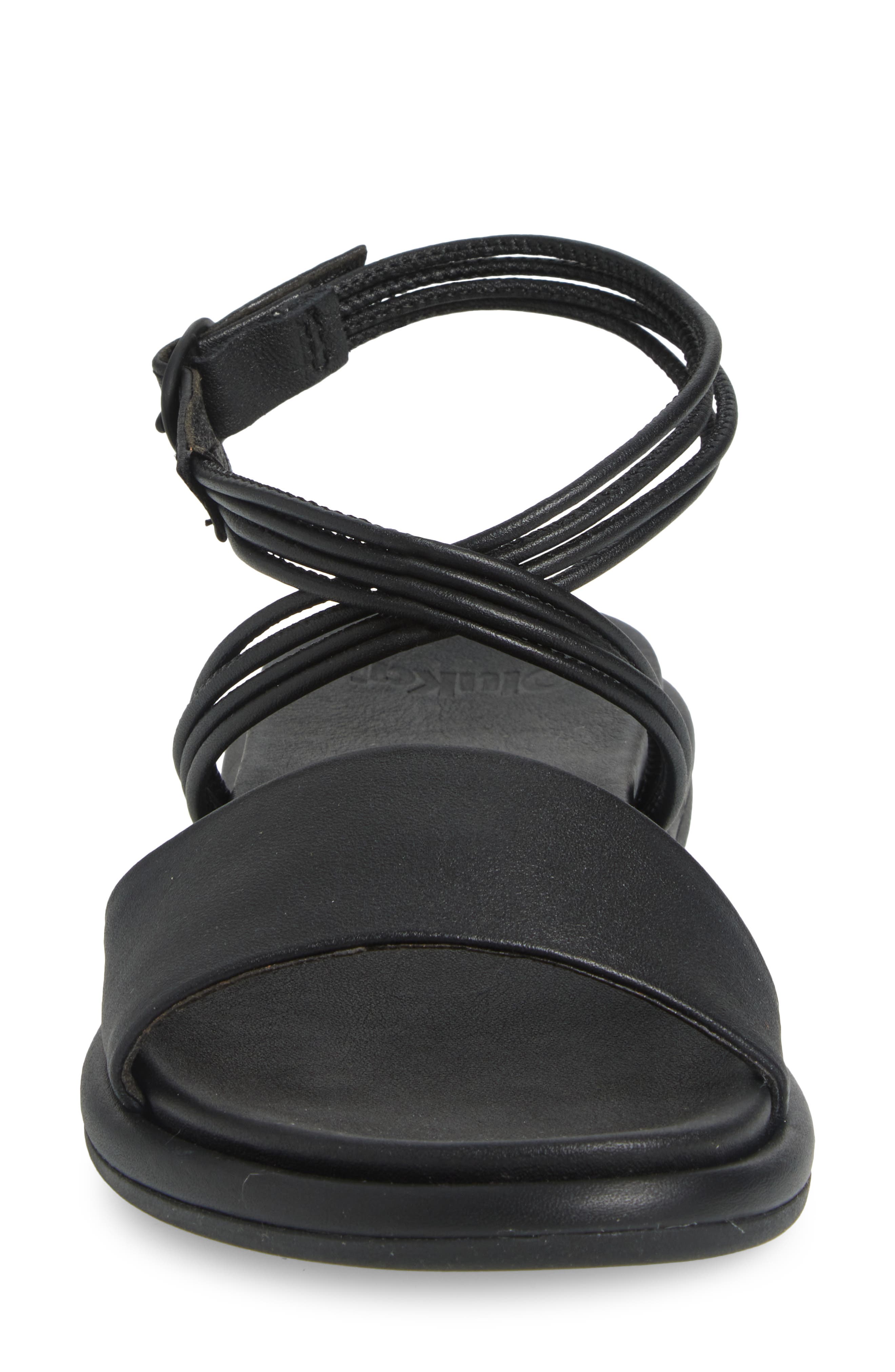 OluKai Tiare Ankle Strap Sandal, Alternate, color, Black / Black
