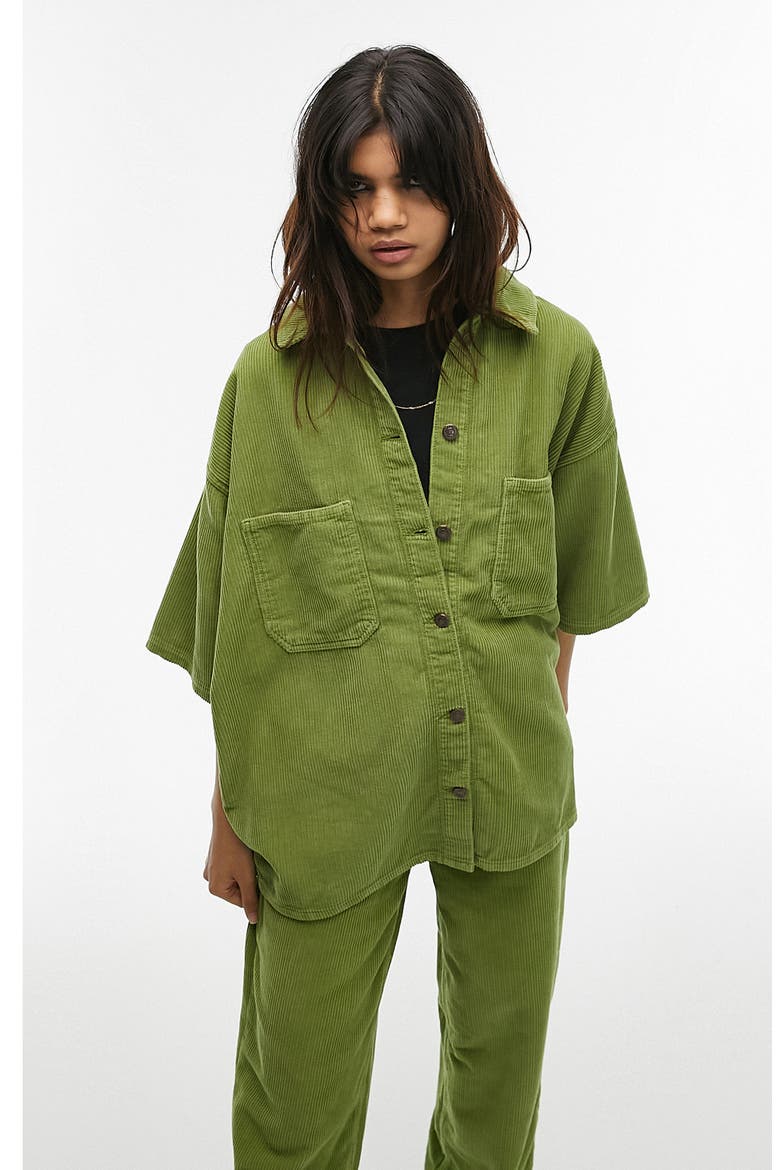 Cord Shacket, Main, color, MID GREEN