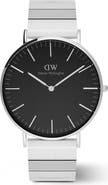 Daniel Wellington Classic Piano Link Bracelet Watch, 40mm