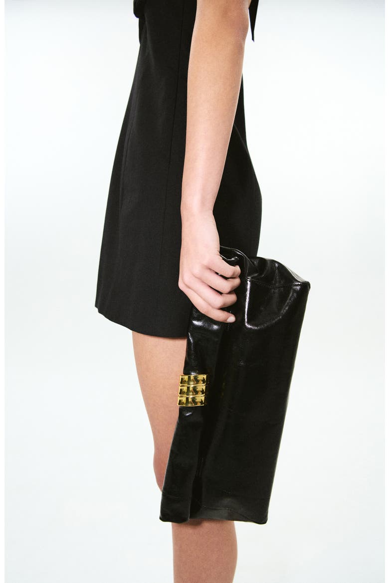 Starring Hailey Bieber Bambi Halter Neck Minidress, Alternate, color, BLACK