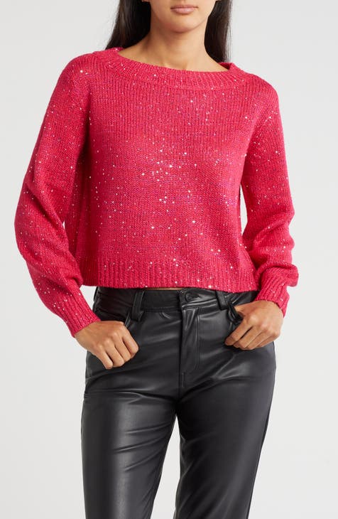 Leilani Sequin Boat Neck Pullover