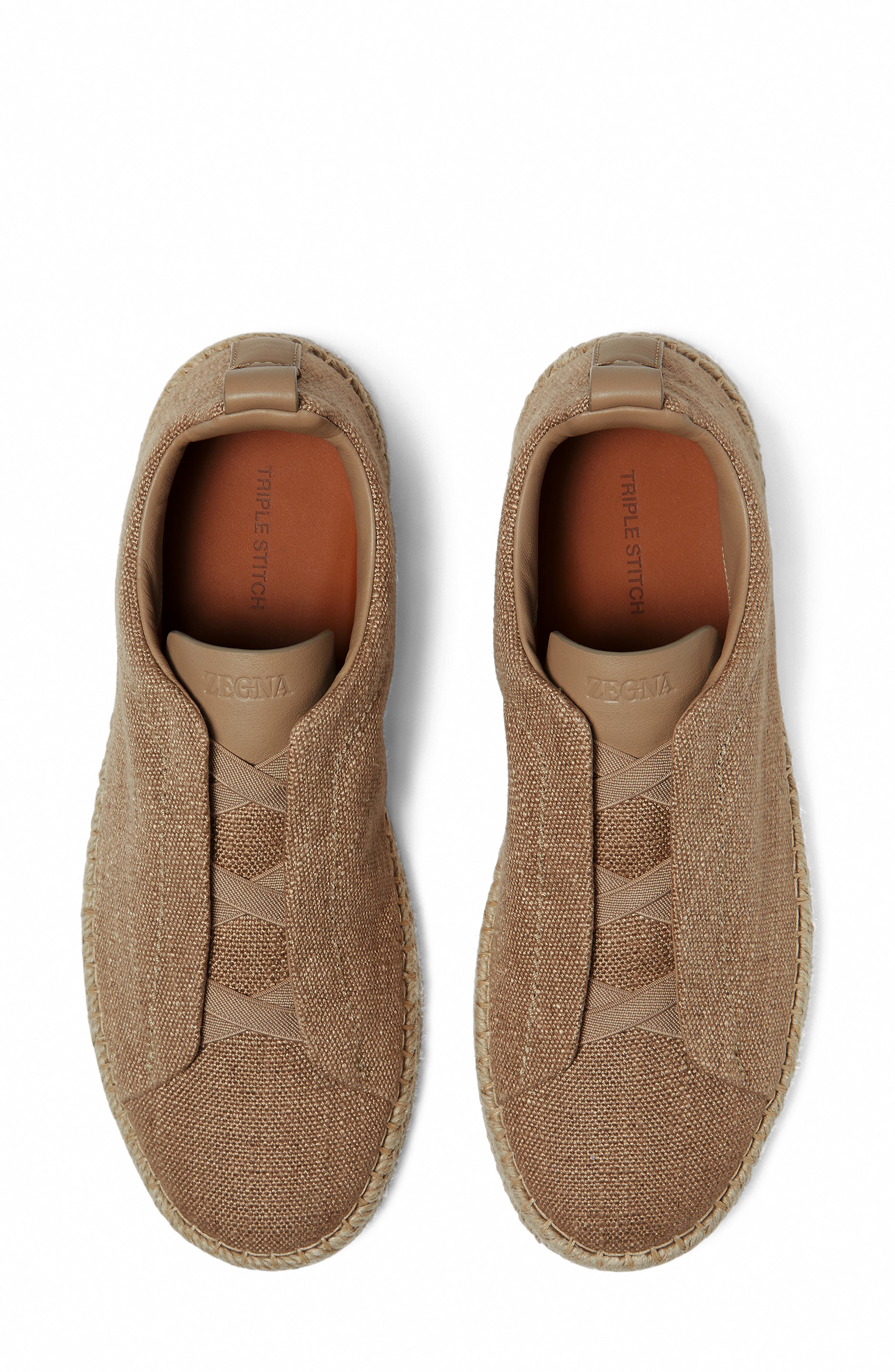 Triple Stitch™ Slip-On Sneaker, Alternate, color, LIGHT BEIGE SOLID