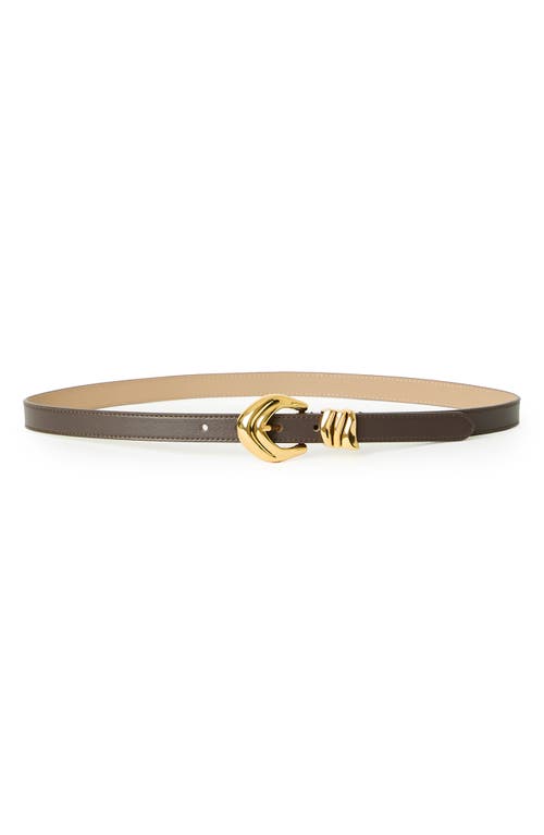 B-low The Belt Cassian Mini Leather Belt In Brown