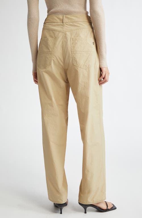 Saks Potts Lele Baggy Straight Leg Pants In Oat