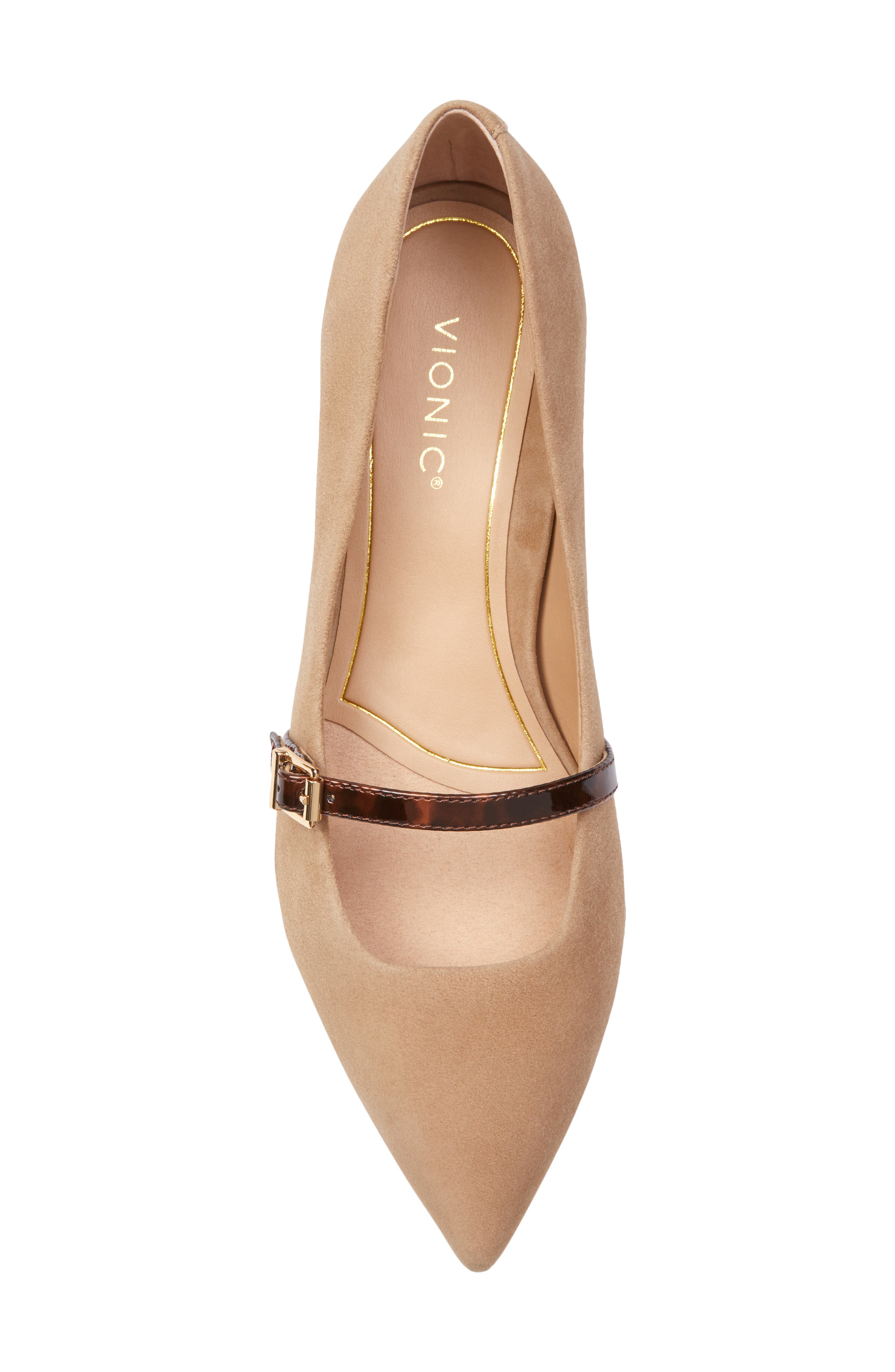 Minnie Kitten Heel Pump, Alternate, color, WHEAT SUEDE