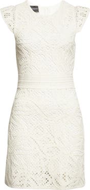 Emporio Armani Crochet Sheath Dress
