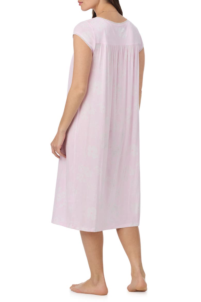 Waltz Cap Sleeve Nightgown, Alternate, color, PINK/ FL
