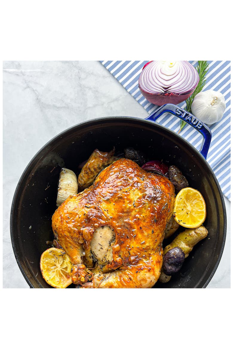 2.75-Quart Enameled Cast Iron Dutch Oven, Alternate, color, DARK BLUE
