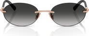 Tiffany & Co. 56mm Gradient Oval Sunglasses