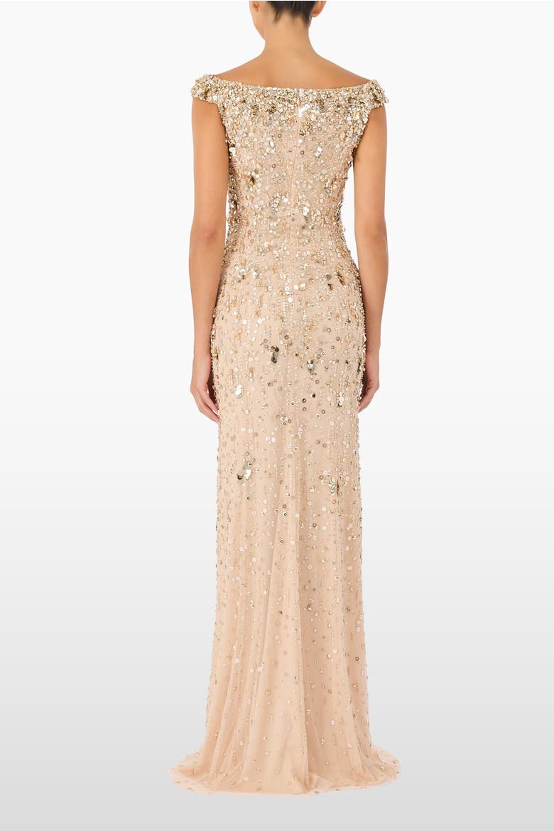 Jessie Beaded Dress, Alternate, color, Illusion