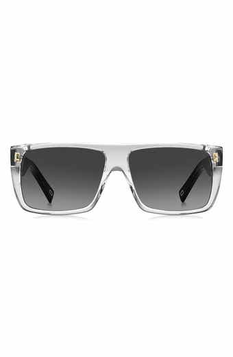 Gender Inclusive Marc Icon 57mm Gradient Flat Top Rectangular Sunglasses