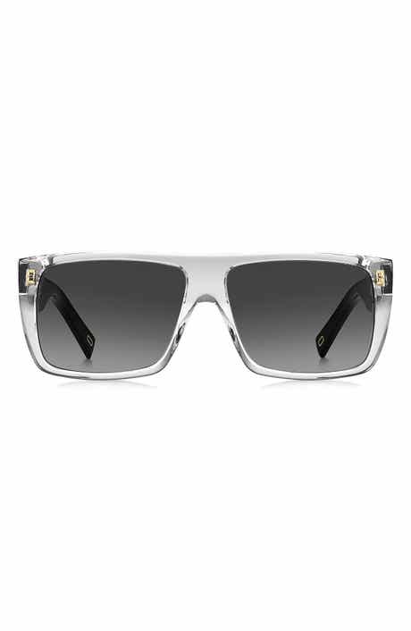 Gender Inclusive Marc Icon 57mm Gradient Flat Top Rectangular Sunglasses