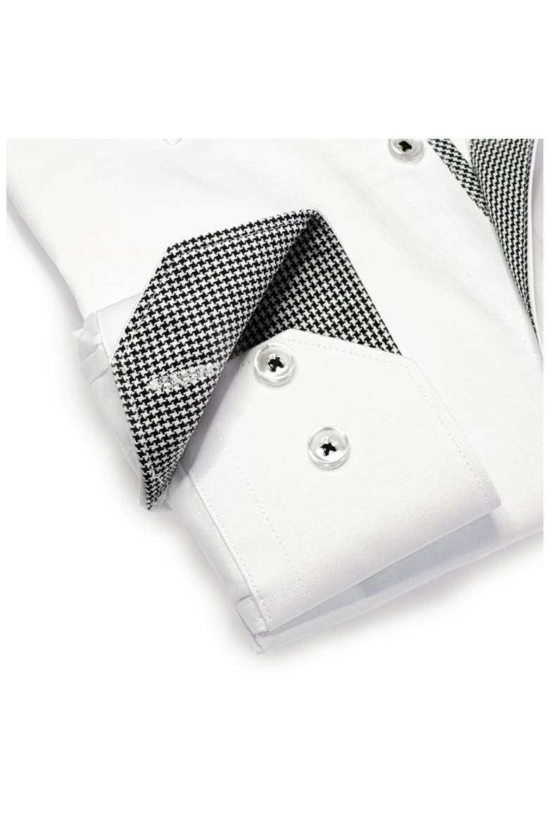 Stretch Cotton Button Up Shirt, Alternate, color, WHITE
