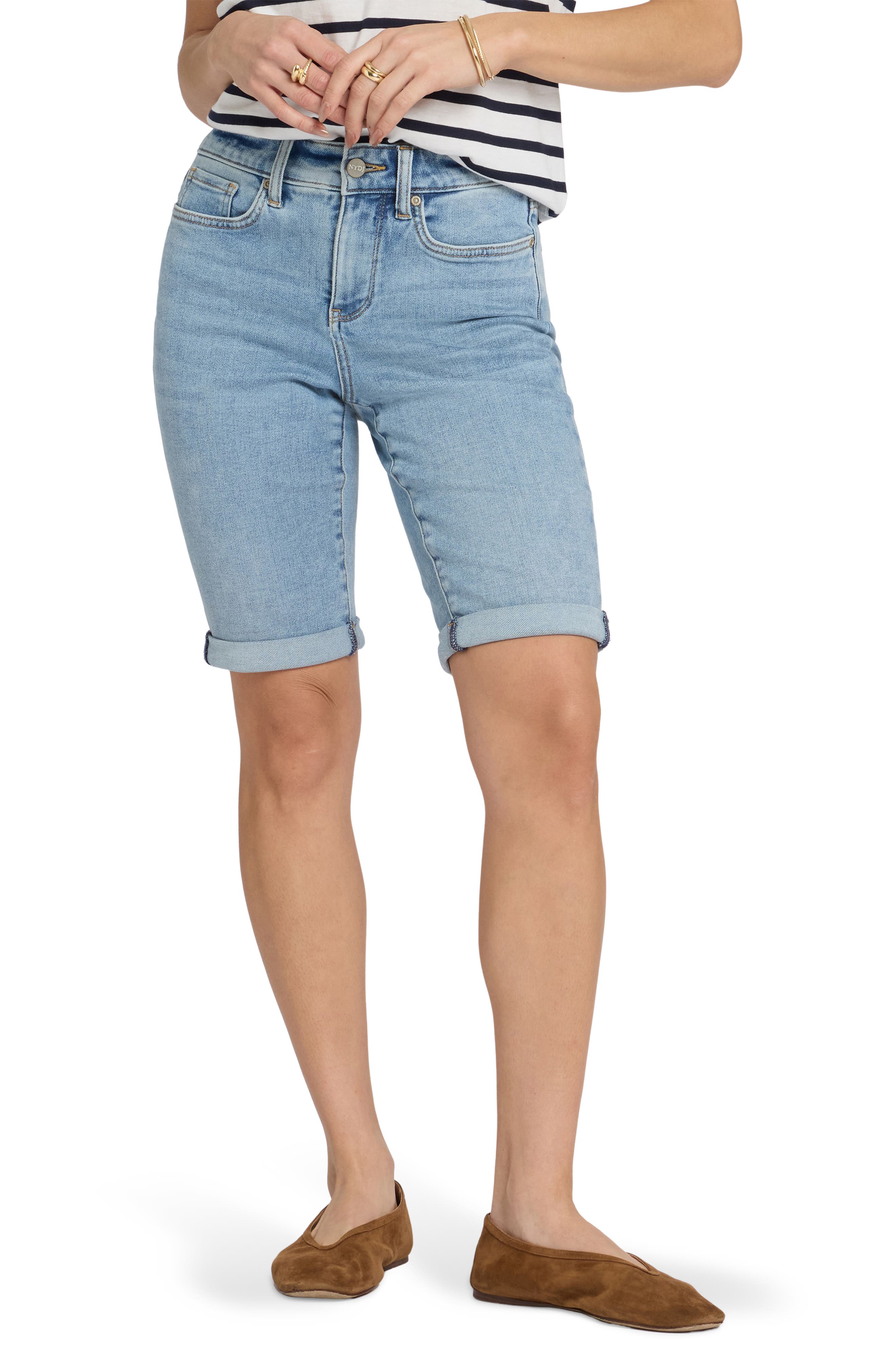 Briella Cuff Denim Shorts