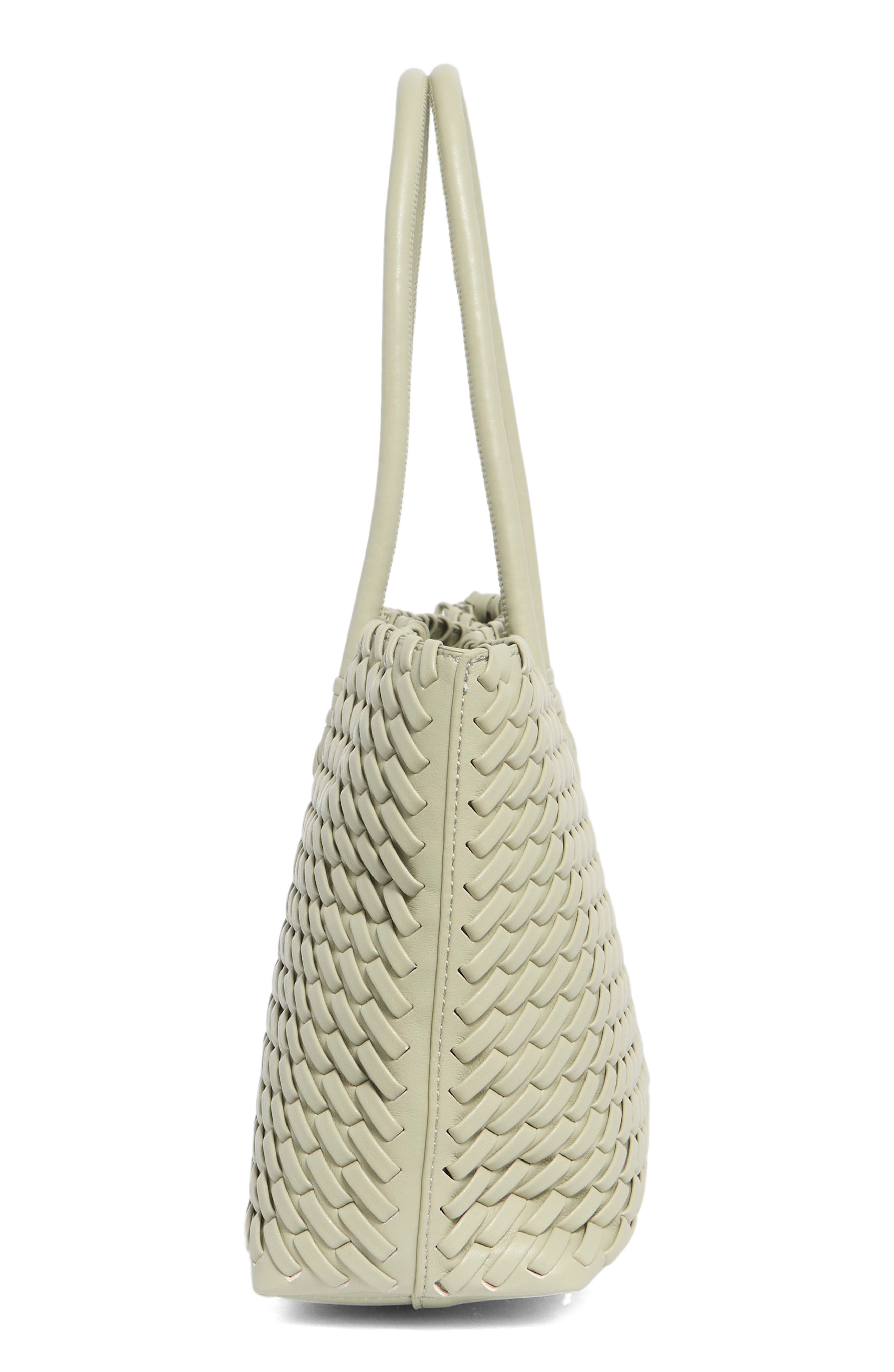 Woven Stitch Shoulder Bag, Alternate, color, SAGE